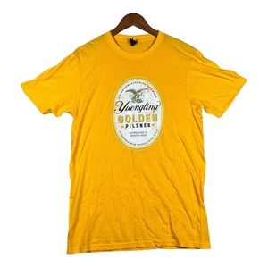 Yuengling Golden Pilsner Yellow T-Shirt Top 100% Cotton Beer Men's sz M